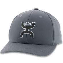 Load image into Gallery viewer, 2009GY-Y Desc: &quot;Solo III&quot; Hooey Grey 6-Panel Flexfit with Black and White Logo - Youth