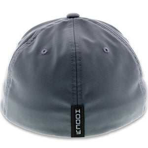 2009GY-Y Desc: "Solo III" Hooey Grey 6-Panel Flexfit with Black and White Logo - Youth