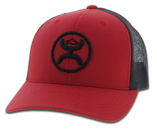 Load image into Gallery viewer, 2009T-RDBK Desc: &quot;O Classic&quot; Hooey Red / Black 6-Panel Trucker with Black Logo - OSFA