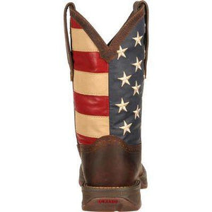 DURANGO NO STEEL | USA FLAG MEN WESTERN WORK BOOTS Db5554