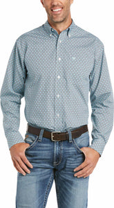 MENS HAGEN FTD LS SHRT MIAMI AQUA