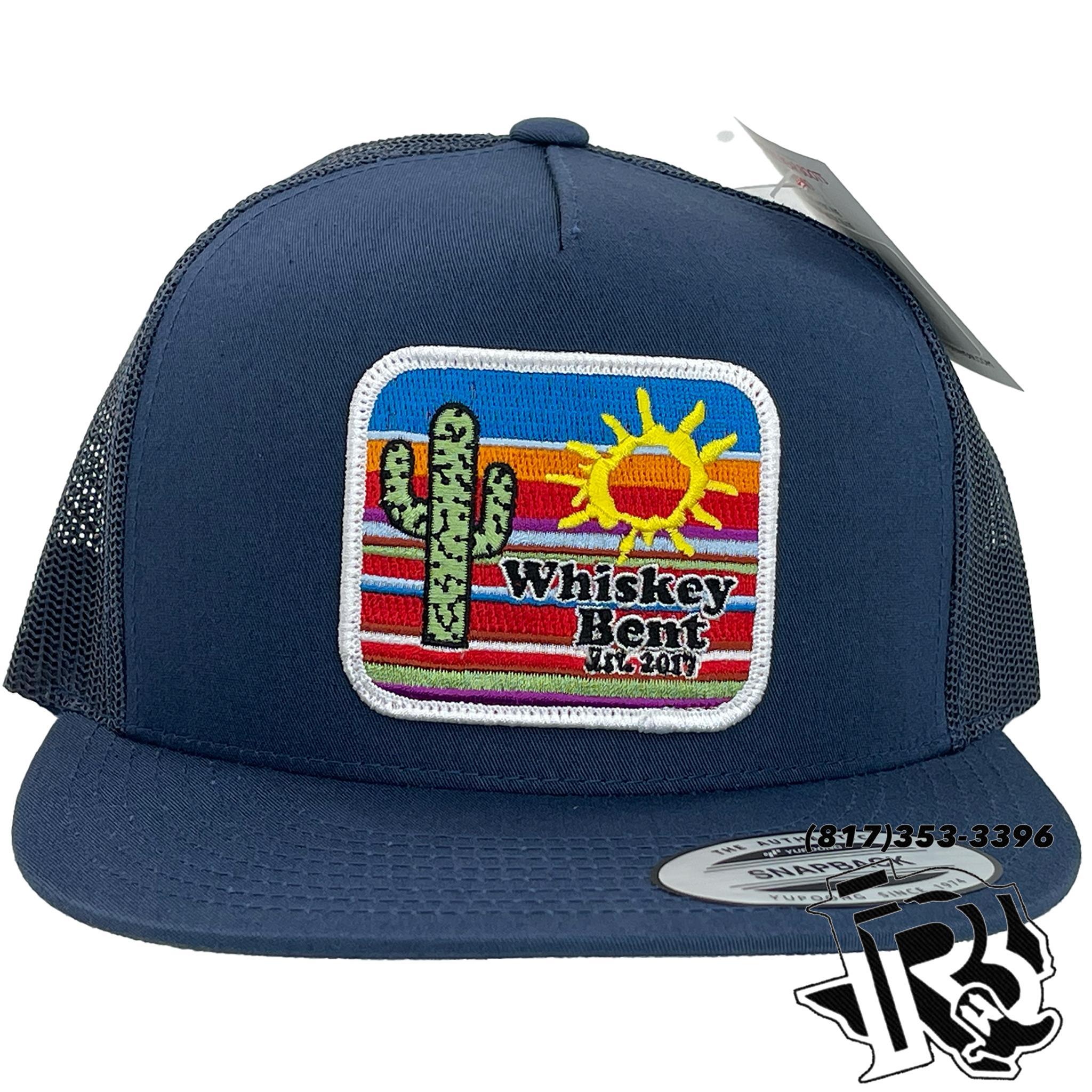Whiskey Bent Hat Co : Serape Navy Trucker Cap Cap Snapback