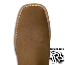 Load image into Gallery viewer, ROUGH OUT BOOTS (BOTINES) | ARENA (SAND) SQUARE TOE MEN BOOTS