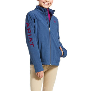 ARIAT | KIDS New Team Softshell Jacket BLUE