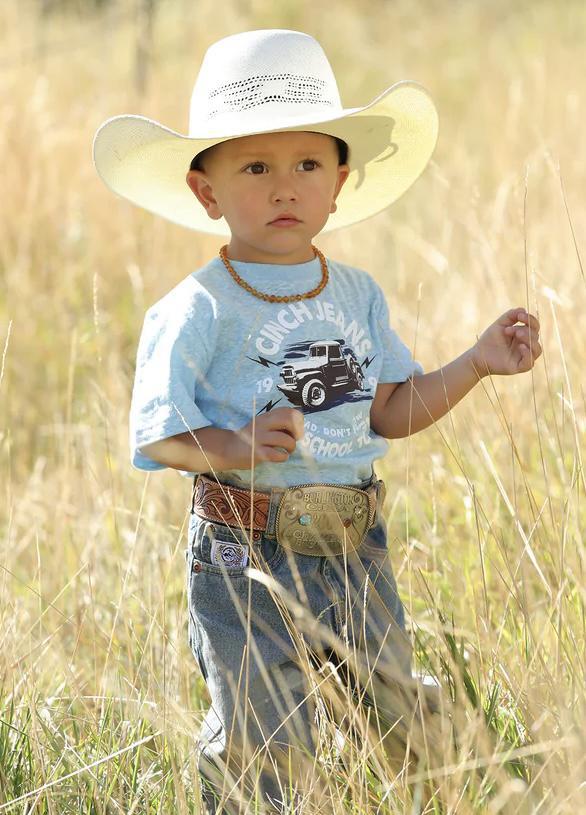 Cinch Boys Light Blue Logo T-Shirt  MTT7671076