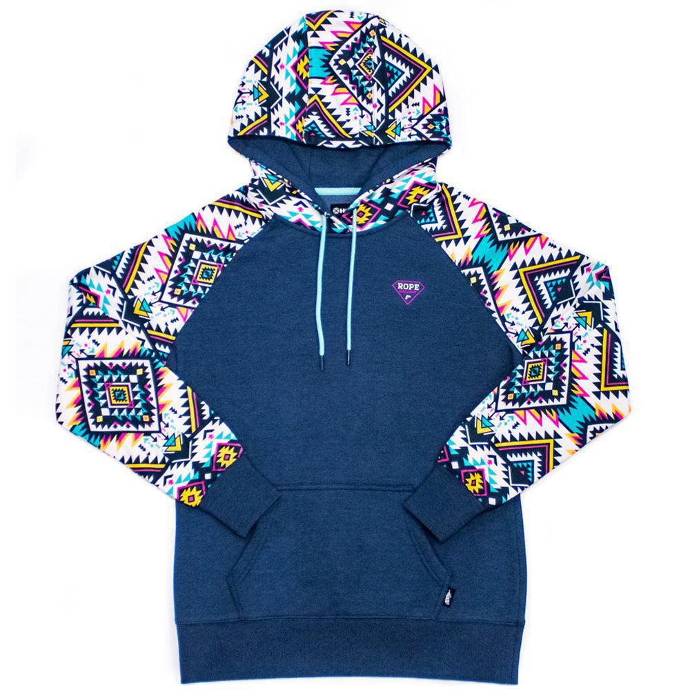 HOOEY YOUTH ROPE LIKE A GIRL NAVY HOODIE | HH1188NVAZ-Y