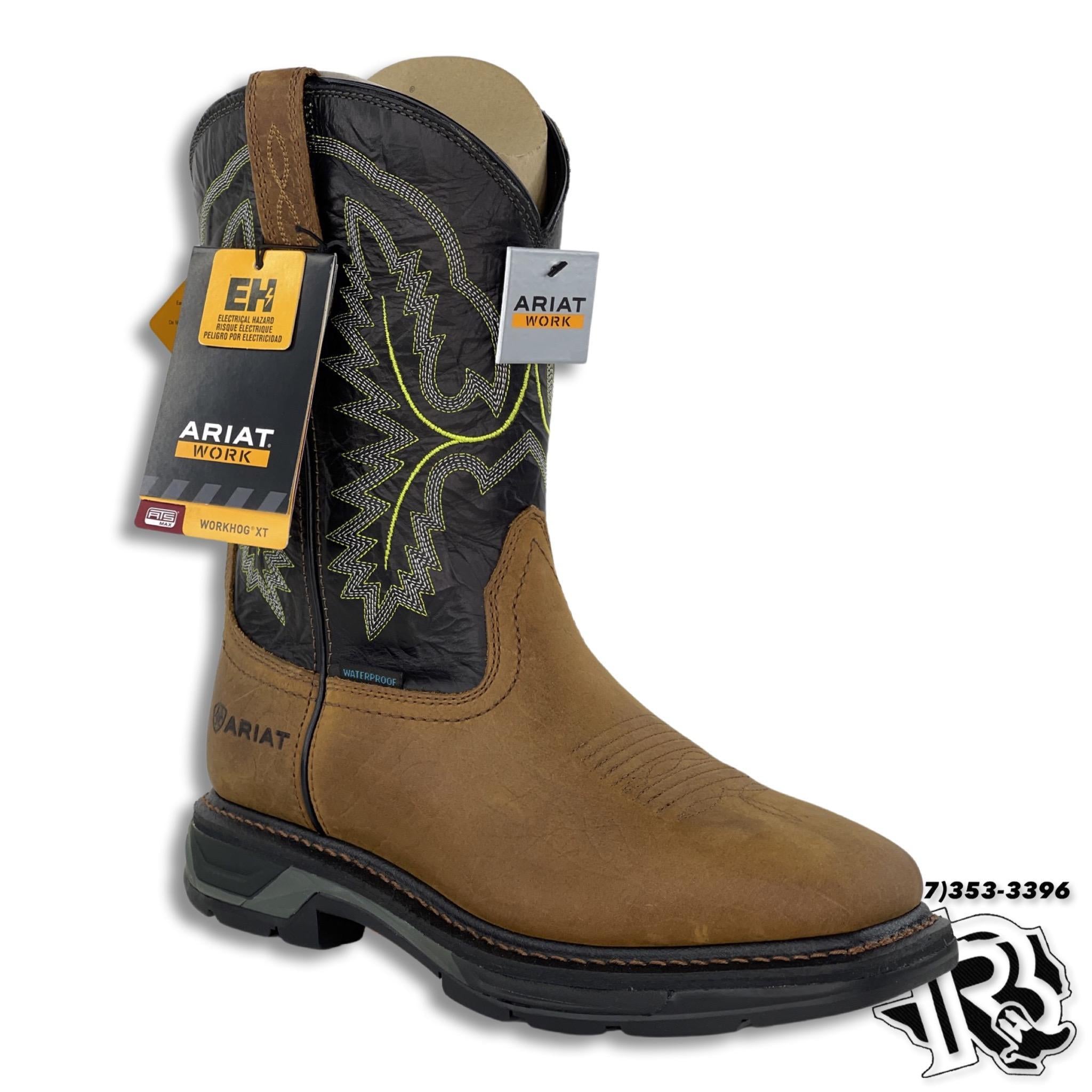 Botas Duratread Antideslizante Botas De Trabajo ARIAT Workhog Impermeables - Punta Compuesta Y Suela Antideslizante Para Hombre Botas Seguridad