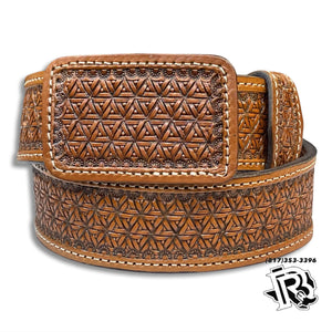 “ Maximus “ | MEN WESTERN BELT LIGHT BROWN