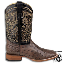 Load image into Gallery viewer, -OSTRICH TABACO ORIGNAL | MEN WESTERN SQUARE TOE BOOT ARANGO
