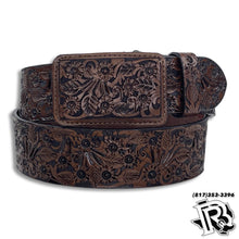 Load image into Gallery viewer, ANDREW TOOLED LEATHER BELT
