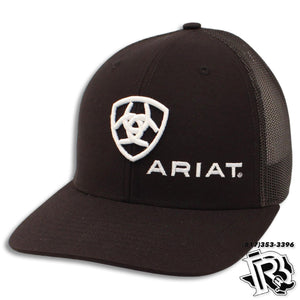 ARIAT MENS CAP SHIELD BLACK A300003001