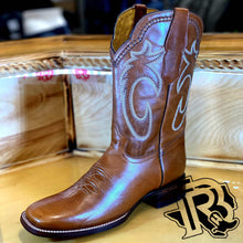 Load image into Gallery viewer, SQUARE TOE TAN MEN BOOTS HANDMADE REAL LEATHER MORERIA