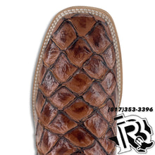 Load image into Gallery viewer, PRINT FISH BOOTS | CONGAC MEN SQUARE TOE WESTERN BOOTS STYLE #1212