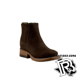 BROWN | KIDS SQUARE TOE BOOTS