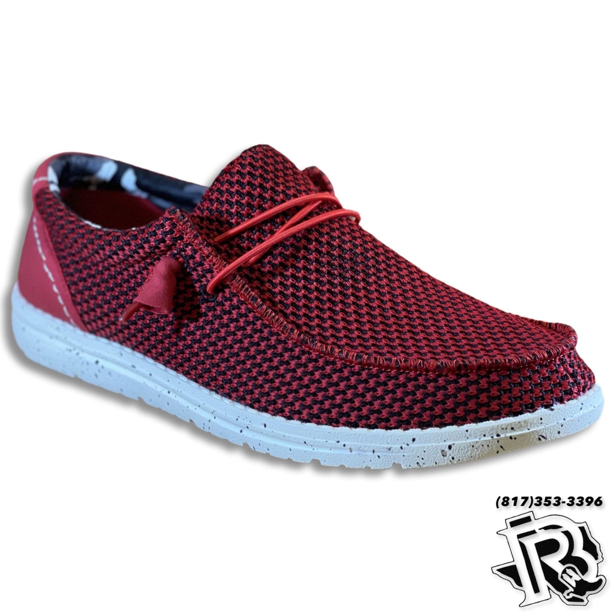 “ Francisco “ | MEN SHOES RED WITH WHITE SOLES