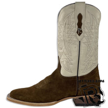 Load image into Gallery viewer, ROUGH OUT BOOTS | LIGHT BROWN SQUARE TOE