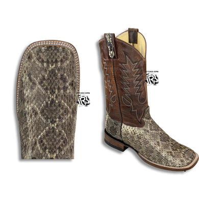“ Steven “ | RATTLESNAKE ORIGINAL MEN SQUARE TOE WESTERN BOOTS  style# 4542