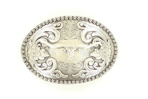 NOCONA MENS OVAL LONGHORN BUCKLE 3707213