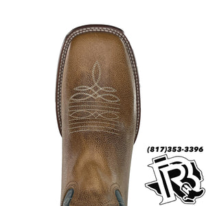 LEATHER TEXAS HAY | MEN SQUARE TOE BOOT MOH242