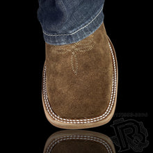Load image into Gallery viewer, ROUGH OUT BOOTS | LIGHT BROWN SQUARE TOE