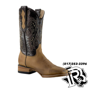 LIGHT BROWN | MEN SQUARE TOE BOOTS