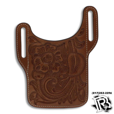 NOCONA CELL PHONE HOLSTER | FLORAL TOOLED BROWN