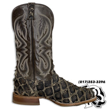 Load image into Gallery viewer, BIG BASS FISH BOOT |TONY LAMA MARQUIS PIRARUCU MEN SQUARE TOE WESTERN BOOT