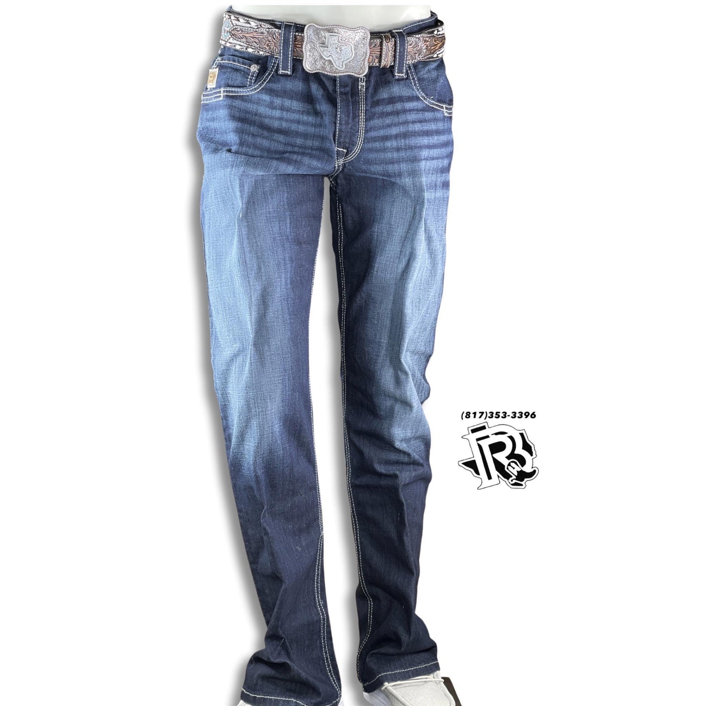 Kevin “ | CINCH MENS CATER 2.4 RINSE INDIGO JEANS MB71934005 