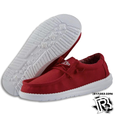 HEY DUDES | Wally Youth Shoes Red 130136800