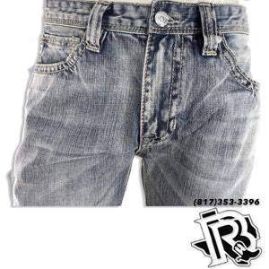 SLIM STRAIGHT | LIGHT WASH MEN'S ROCK ROLL WESTERN JEANS BLUE LABEL