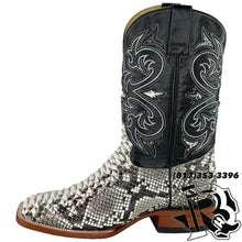 Load image into Gallery viewer, ORIGINAL PYTHON SNAKE | SQUARE TOE MEN BOOTS STYLE #1010