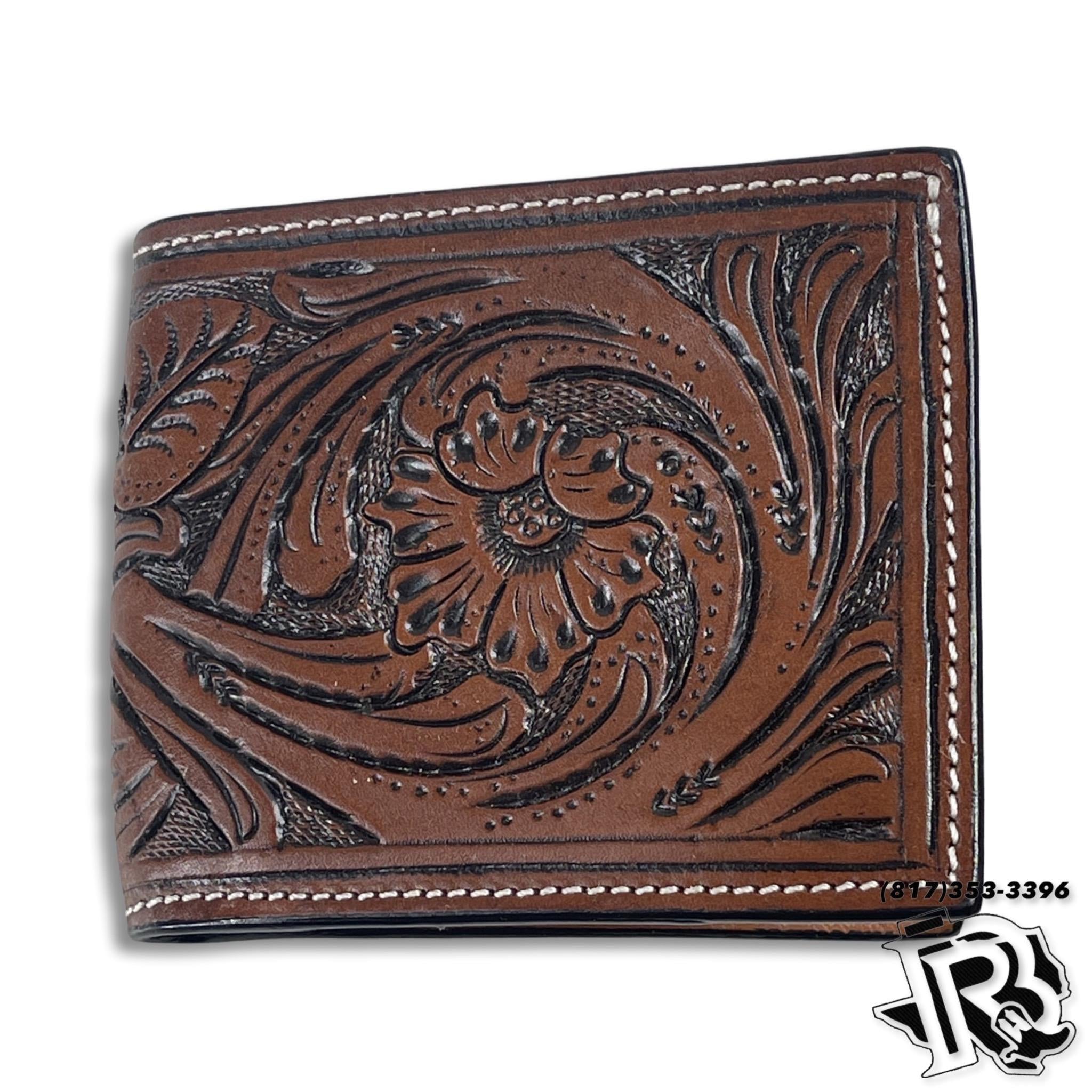TWISTED X MEN'S LEATHER TOOLED BIFOLD WALLET XWC3-B2