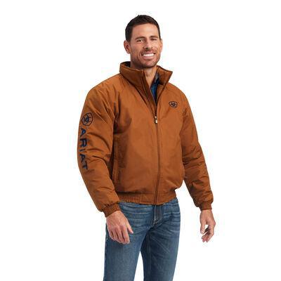 MENS ARIAT TEAM LOGO INS JACKET CHESTNUT | 10041545