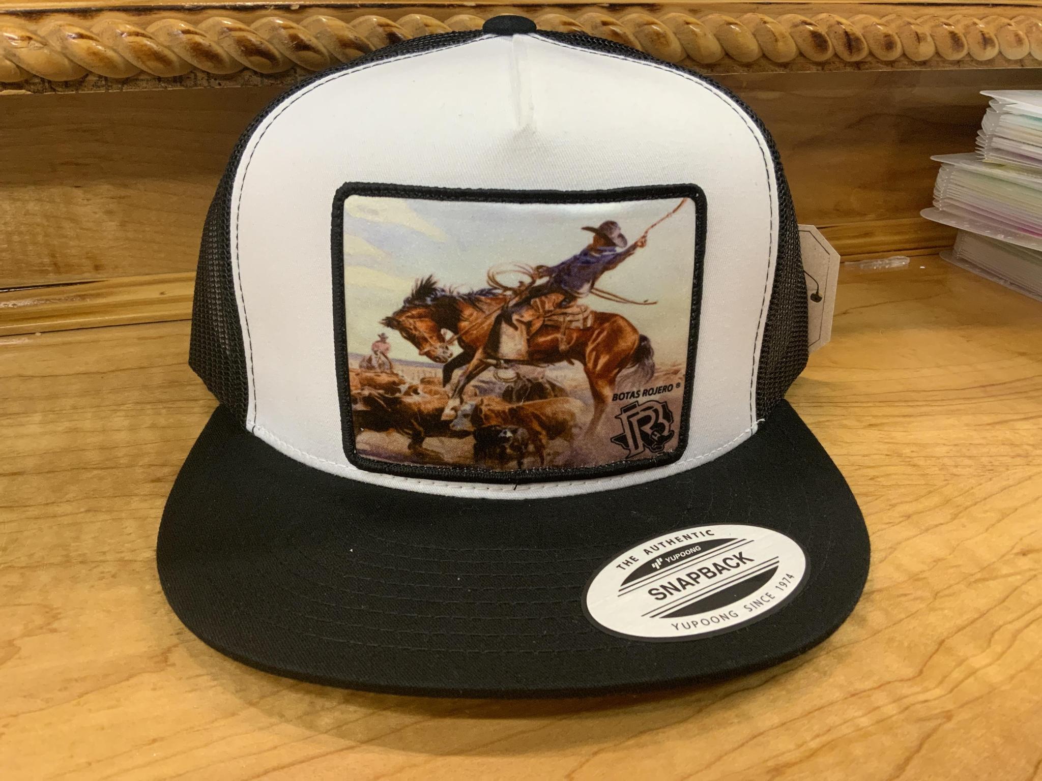BR BUCKING HORSE BLACK/WHITE/BLACK CAP