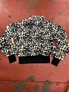 WOMENS PRINTED SHERPA PULLOVER BEIGE ROCK & ROLL | RRWT91R04J