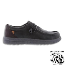 Load image into Gallery viewer, “ PAUL “  | CHARCOAL WAXED MEN&#39;S CASUAL CANVAS SHOE