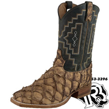 Load image into Gallery viewer, BIG BASS FISH BOOT | TONY LAMA MEN SQUARE TOE WESTERN BOOT  LEVIATHAN CHOCOLATE