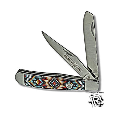 “ Jesus “ | WHISKEY BENT WESTERN KNIFE MULTI COLOR WB15F-19