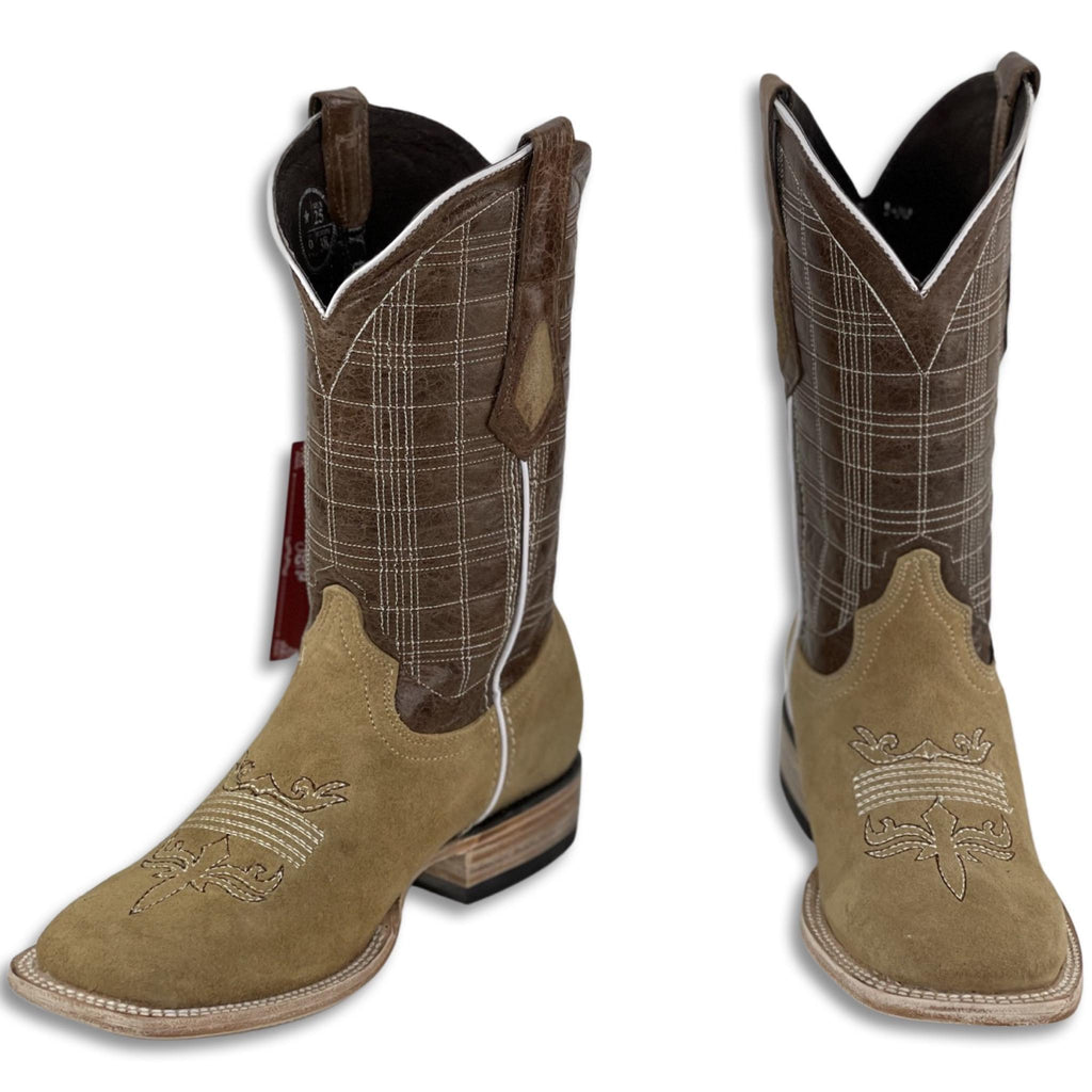ROUGH OUT SAND | MEN SQUARE TOE WESTERN BOOTS