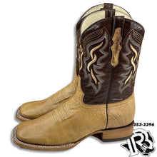 Load image into Gallery viewer, ORIGINAL SOFT OSTRISH | MEN UMBER WESTERN SQUARE TOE BOOTS