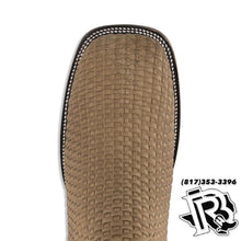 Load image into Gallery viewer, “ Hank “ | Men Western Square Toe Light Brown Boot #1010