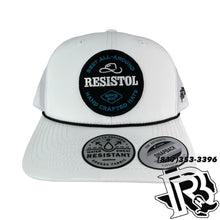 Load image into Gallery viewer, HOOEY CAPS | RESISTOL WHITE WITH TURQUOISE