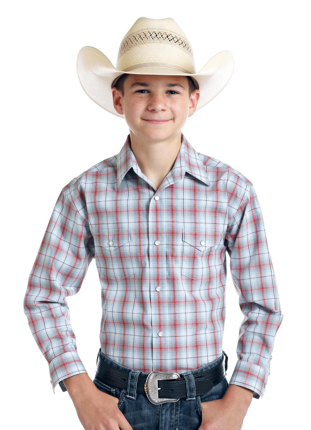 BOY'S ROUGH STOCK SNAP FRONT SHIRT R2S9403