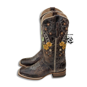 “ Brittany “ | WOMEN WESTERN SQUARE TOE BOOTS