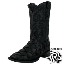 Load image into Gallery viewer, BIG BASS (FISH BOOTS) | MATTE BLACKED EDITION MEN SQUARE TOE