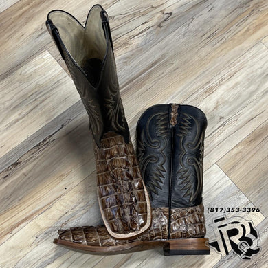 “ WILLIAM “ | MEN WESTERN BOOTS CAIMAN TAIL JUMBO TABACO