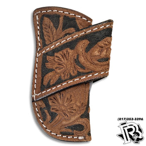 KNIFE SHEATH ROUGH OUT FLORAL KNC-102