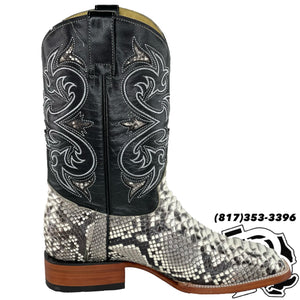 ORIGINAL PYTHON SNAKE | SQUARE TOE MEN BOOTS STYLE #1010