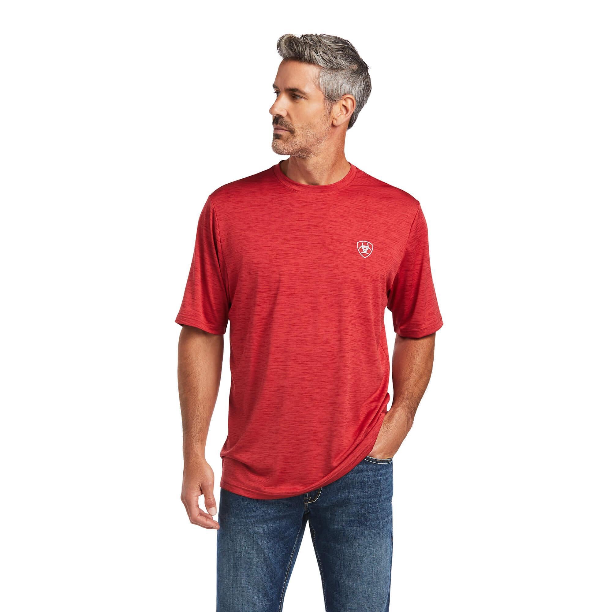 MEN'S ARIAT CHARGER VERTICAL FLAG TEE |10039552