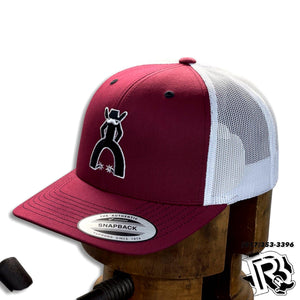 HOOEY CAP| “PUNHY” MAROON / WHITE 5028T-MAWH